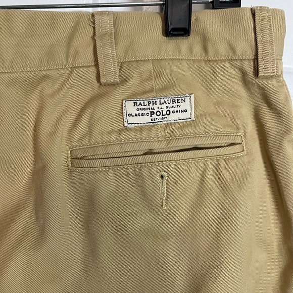 Polo Ralph Lauren Khaki Prospect Pant 38x34 100% Cotton - Picture 2 of 5